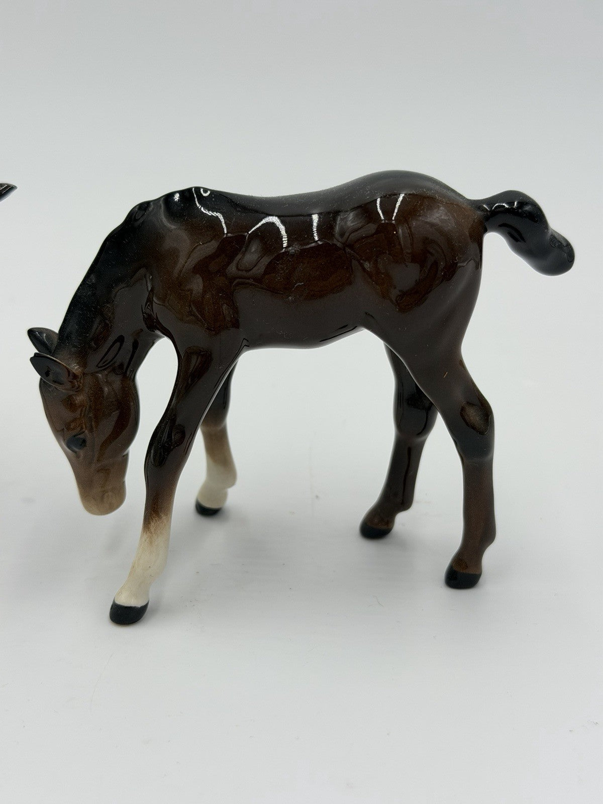Beswick England Porcelain Painted Foal Horses Figurines 4”& 3” Glossy