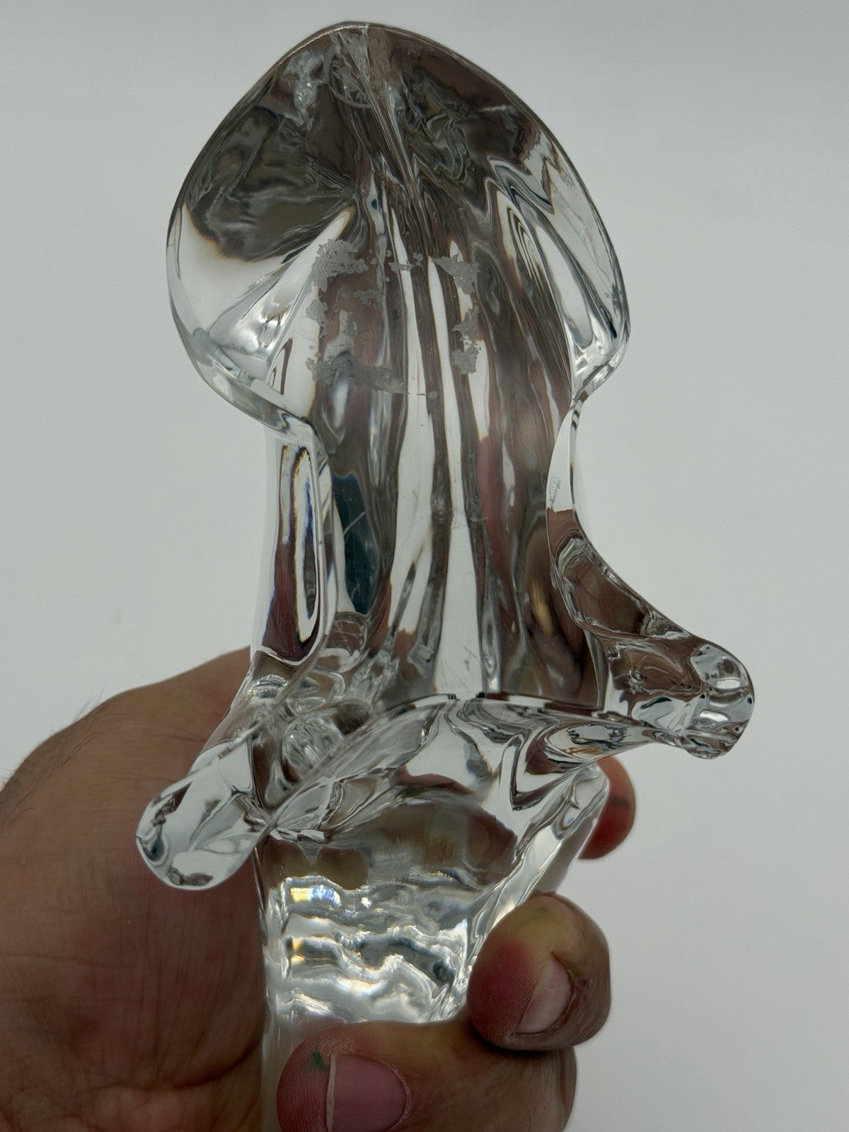Baccarat France Crystal Boar Figurine Vintage Signed Zodiac Collection