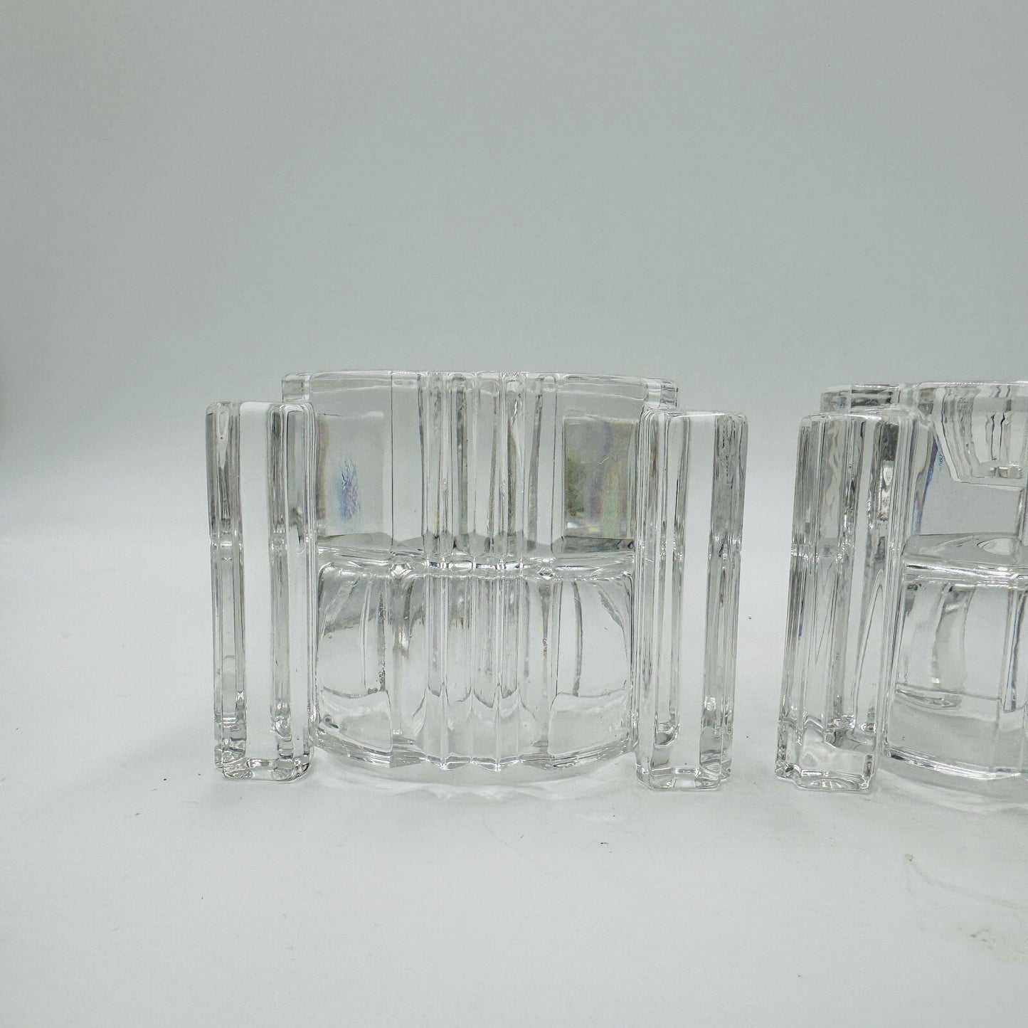 Vintage Set of 2 Lenox Fine Crystal Votive or Candle Stick/Tapper Holders