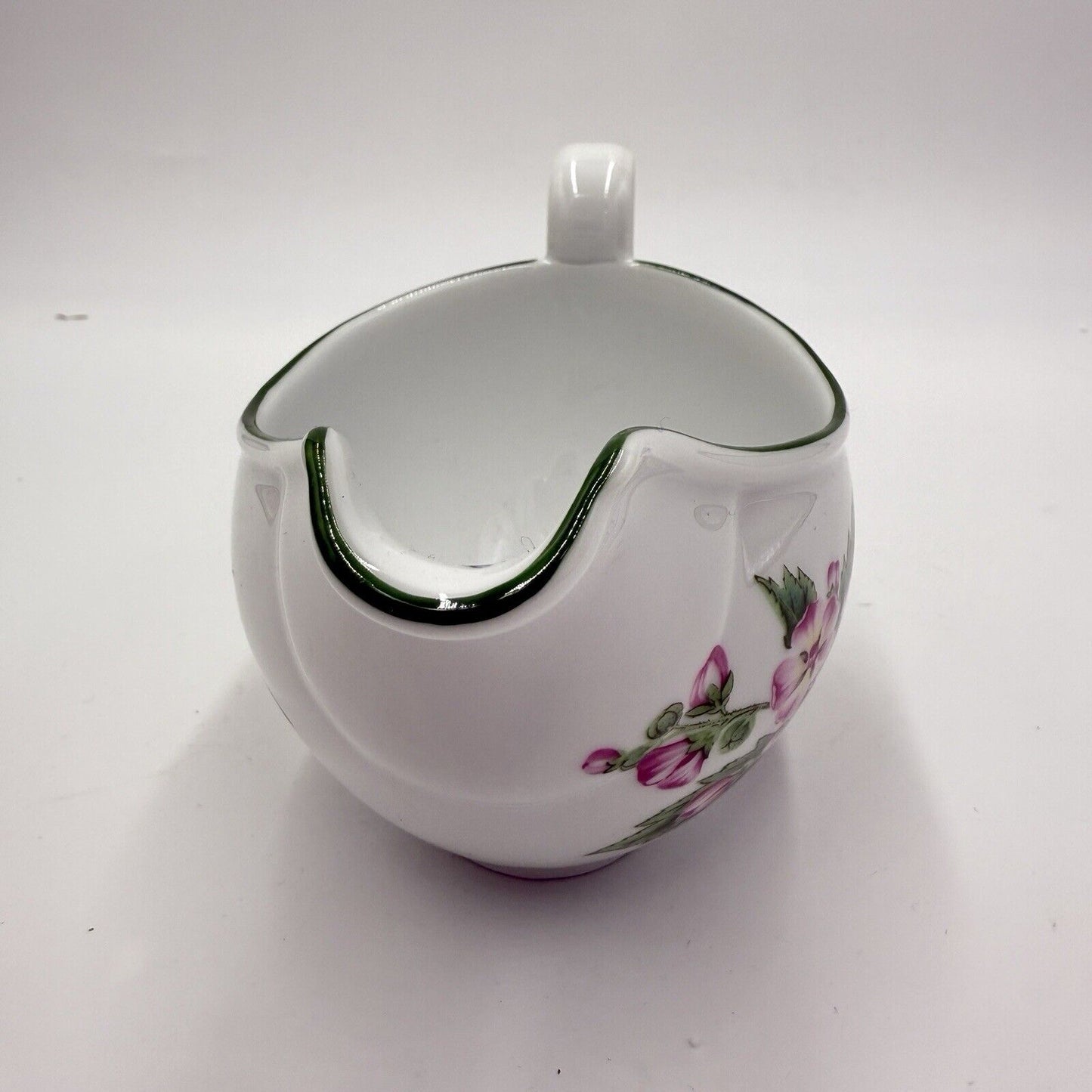 Royal Worcester Herbs Sauce Gravy Boat England Marshmallow Floral Vintage 90's