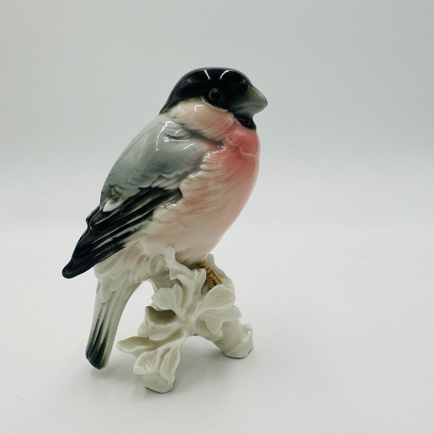 Karl Ens Bird Bullfinch Figurine Germany Antique Porcelain Statue Marked Rare