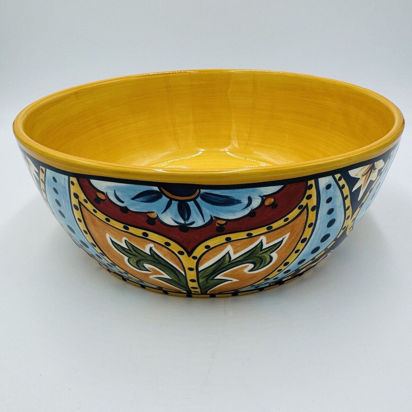 España La Barca Lifestyle Bowl Colorful Hand-Painted Ceramic Tabletop Large