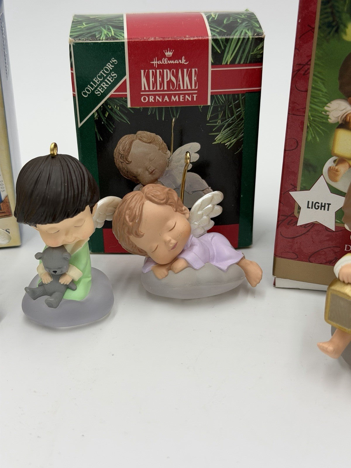 Hallmark Mary Angels Christmas Ornaments Lot 7 Pieces Cherubs Figurines