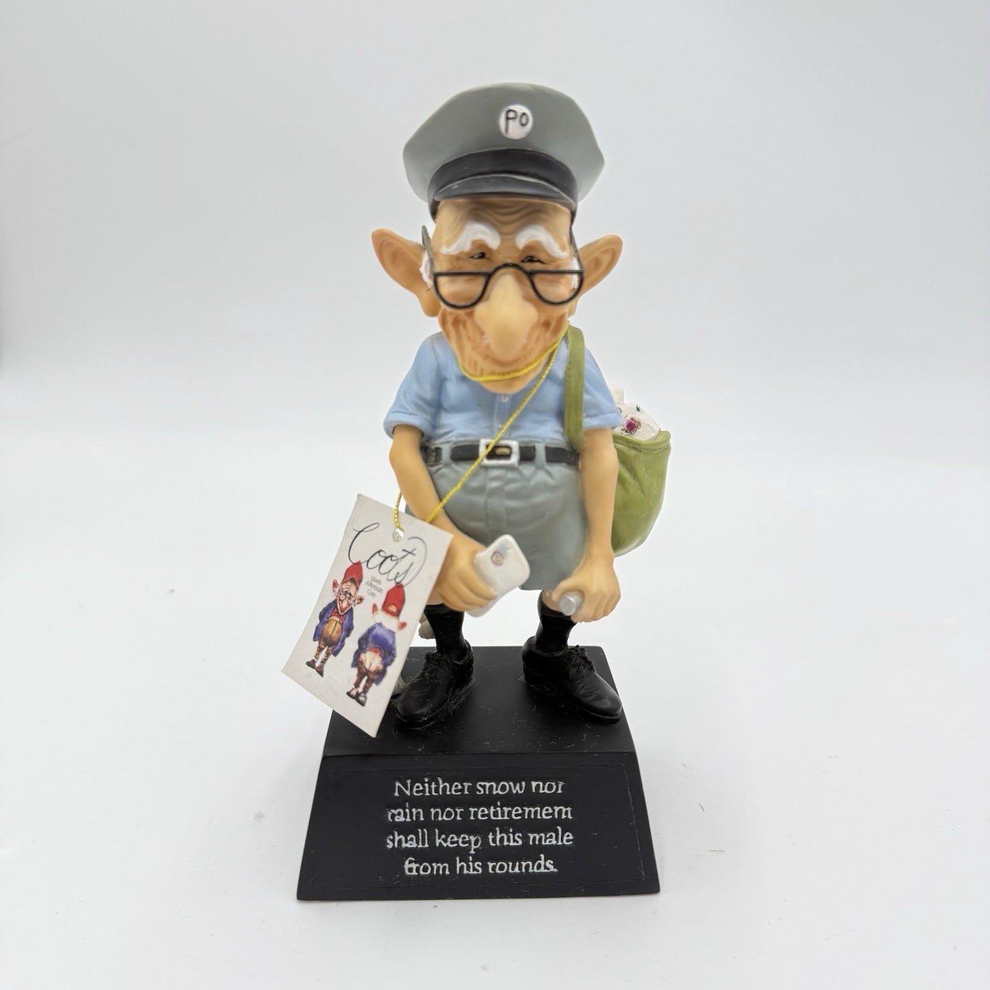 Westland Giftware Coots # 12611 Mailman Figurine Resin Painted 2005 Size 6”
