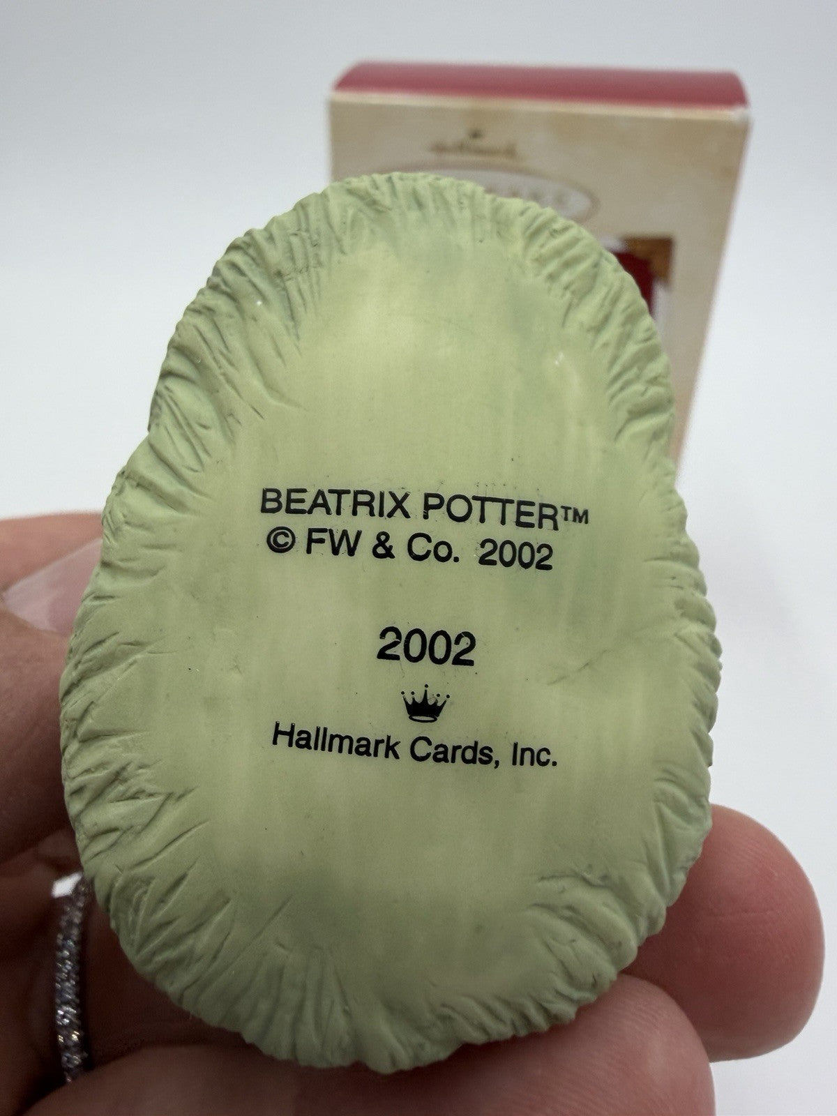 Hallmark Peter Rabbit 100 Years Don't Get Into Mischief Keepsake Ornament 2002