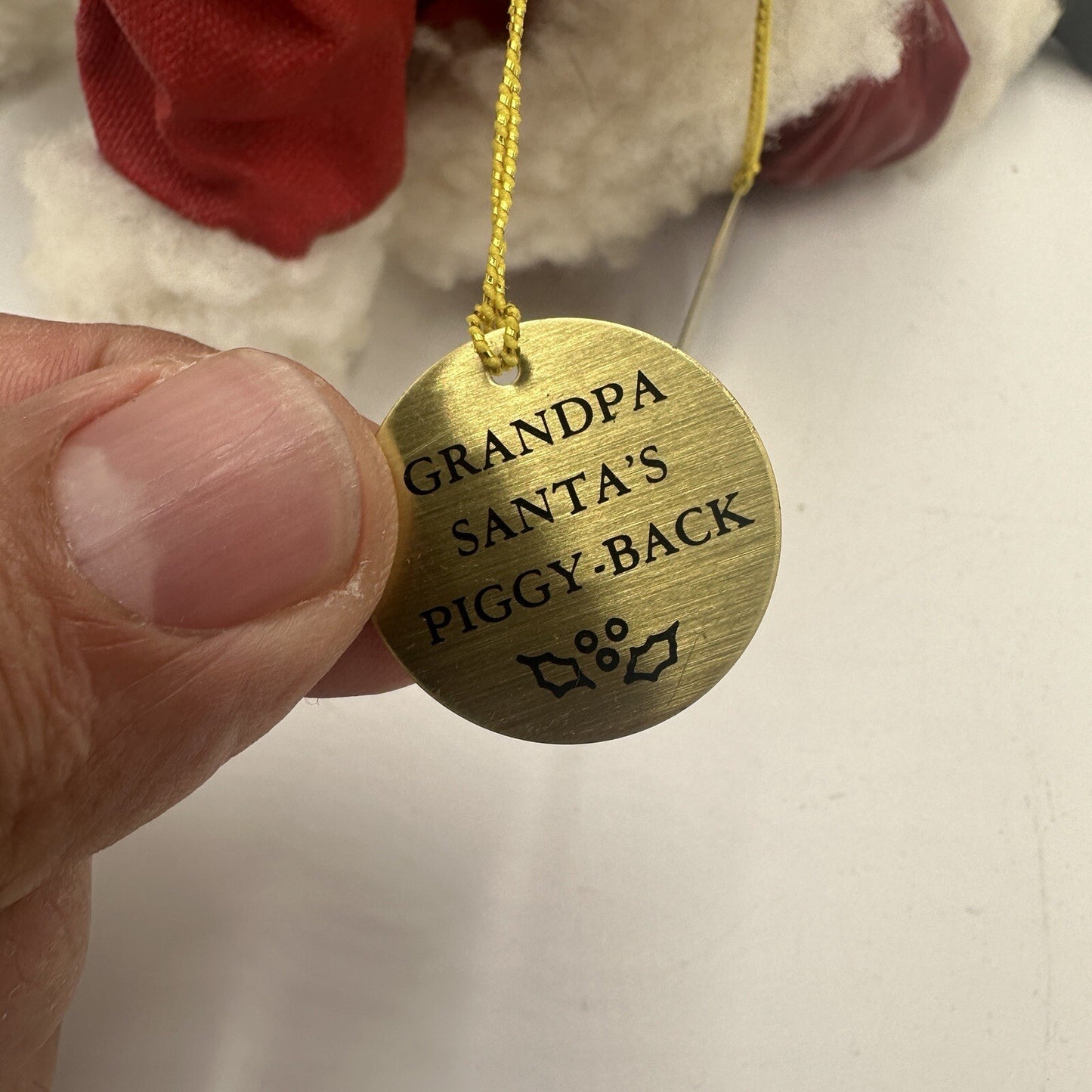 Kurt Adler Grandpa Santa Piggy Back Marjorie Rothberg Figurine Limited Edition