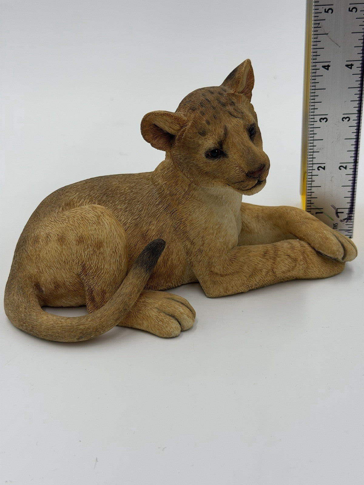 Rare Country Artists UK Fine Lion Cub Sculpture Figurine Hand Painted Vtg 2002