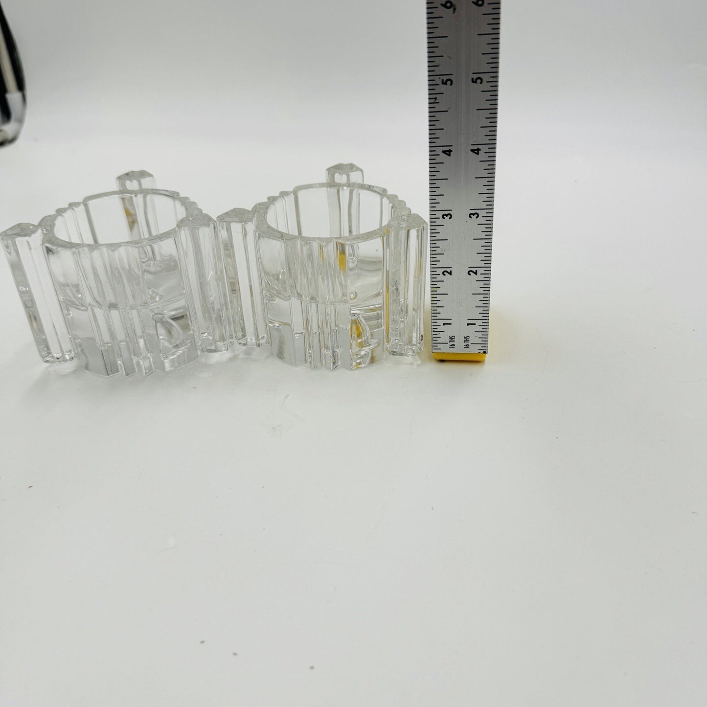 Vintage Set of 2 Lenox Fine Crystal Votive or Candle Stick/Tapper Holders