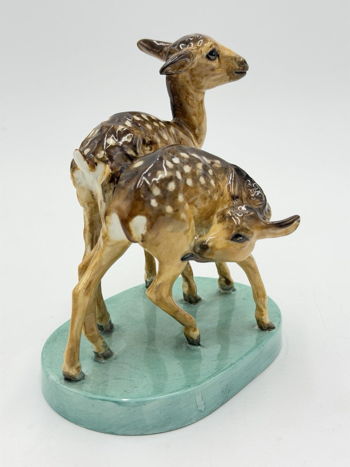 Rare Royal Worcester porcelain figurine Young Spotted Deer by Doris Lindner