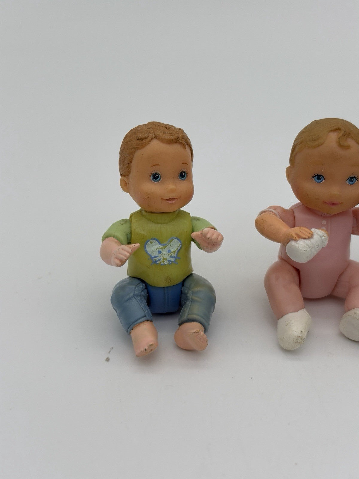 Fisher-Price Loving Family Dollhouse Twin Time Boy & Girl Babies - Vintage 1998