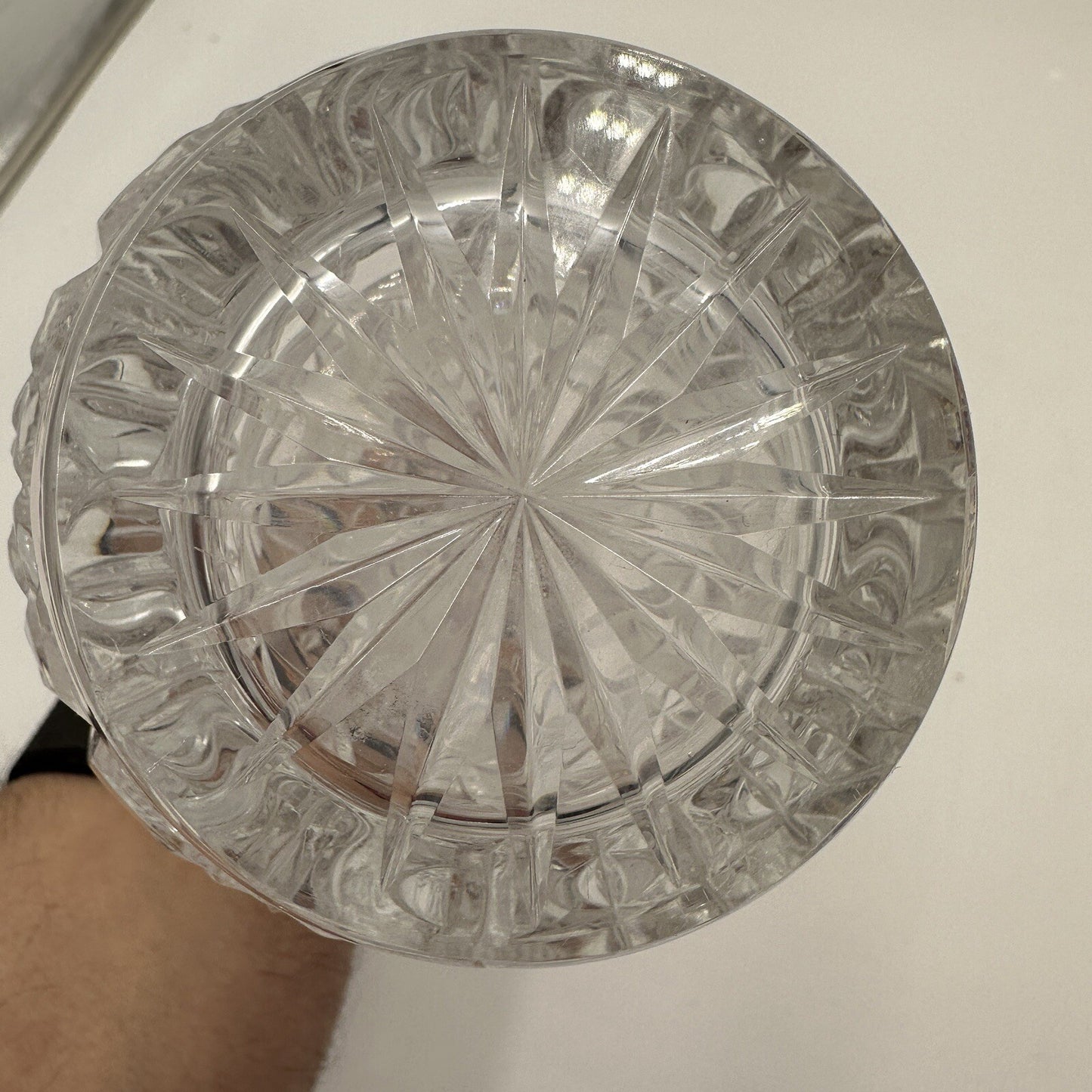 Cristal De Lorraine Decanter Crystal French Midcentury Cut from 1950s # 49 Mark