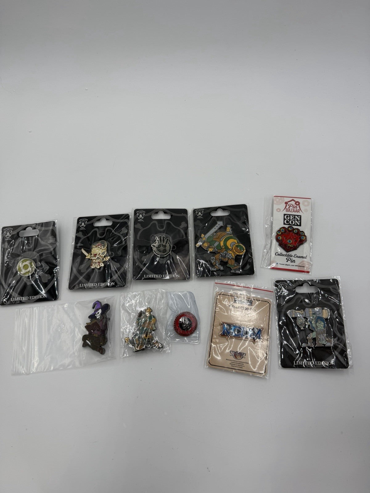 Privateer Press Limited Edition Pin Collection Lot 10 PCs