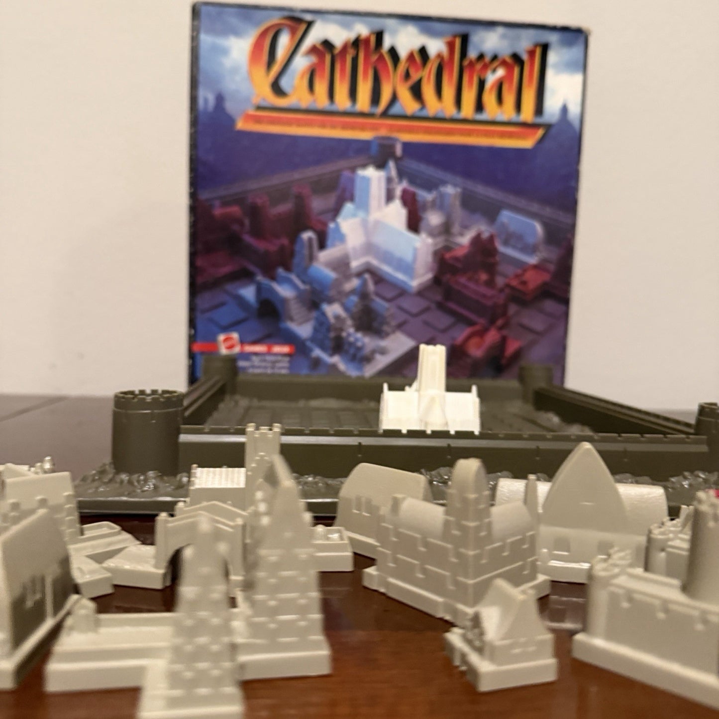 Cathedral Board Game Strategic Battle Medieval City Mattel Complete No Rules