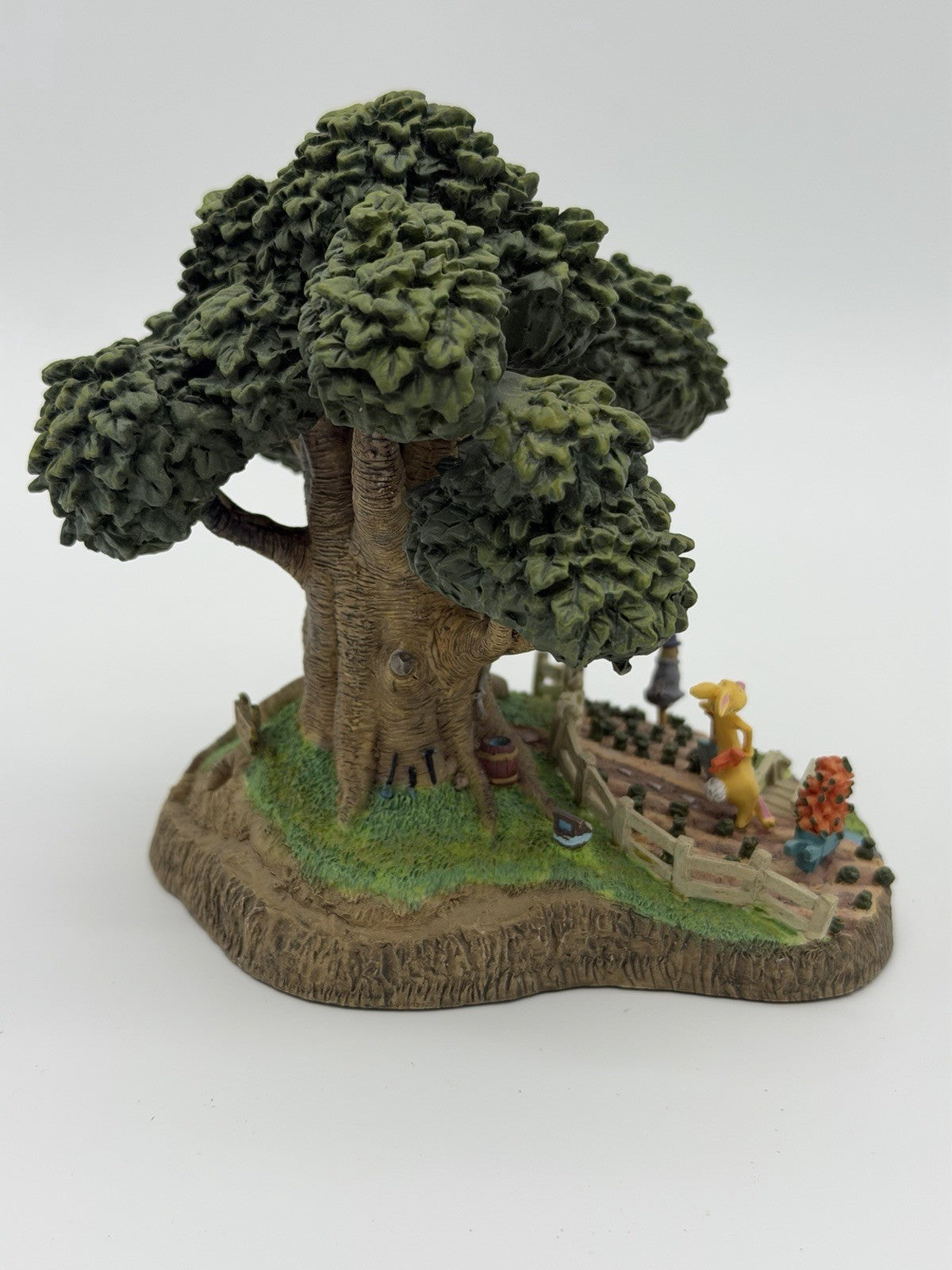 Rare Danbury Mint Winnie The Pooh Rabbits House Mini tree Figurine 5” Painted
