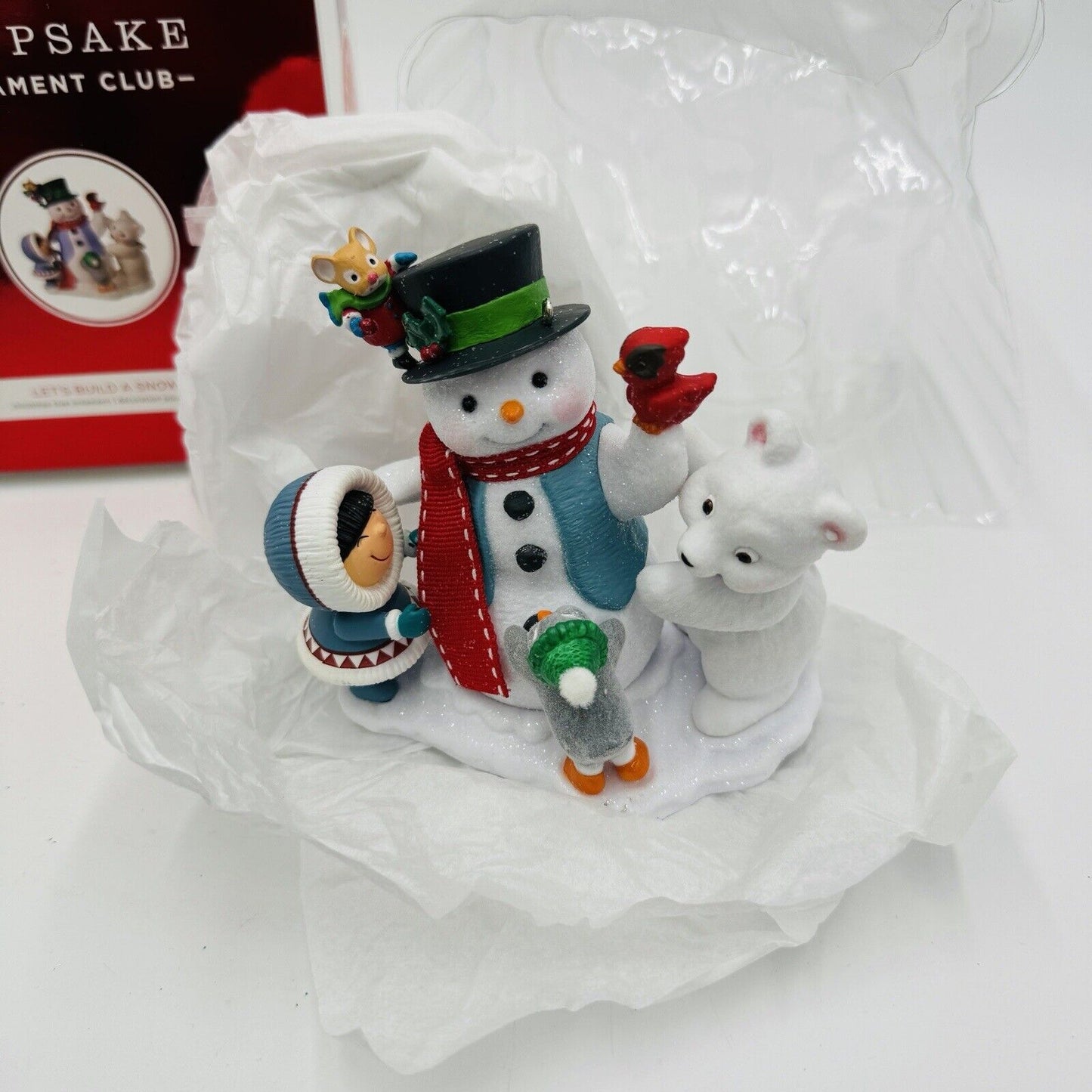 Hallmark Keepsake Ornament Club 2018 Let's Build A Snowman Member Ornament Boxed