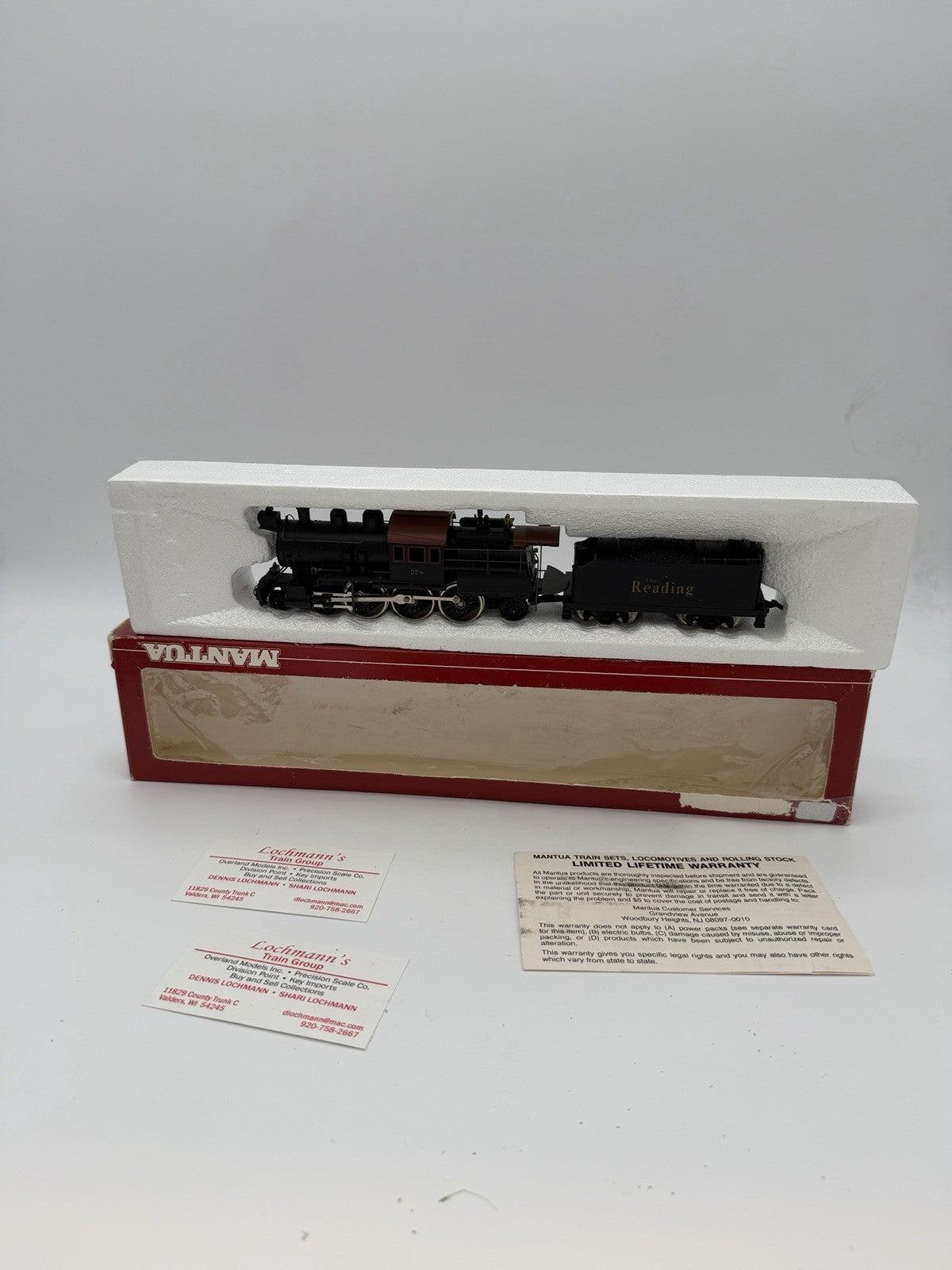 HO Scale Mantua 323-21 Pacific Camelback 4-6-2 Reading Train Locomotive Vintage