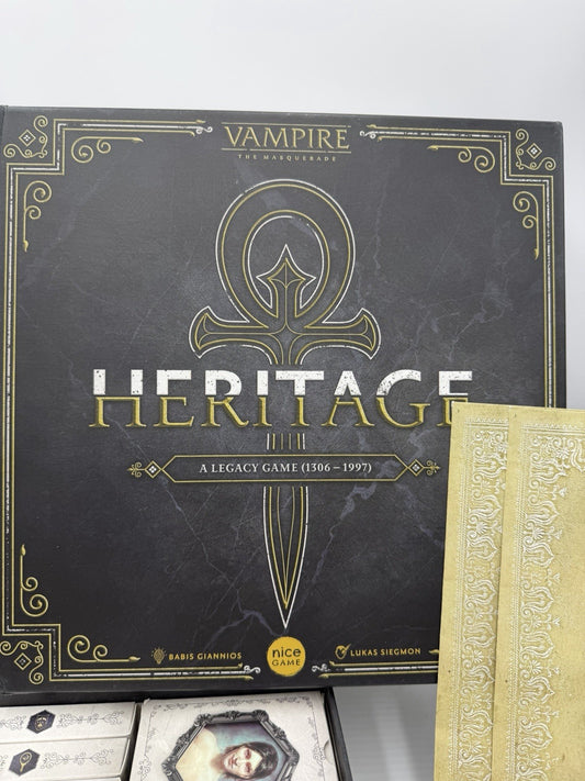 Vampire The Masquerade Heritage A Legacy Board Game 1306-1997 Used