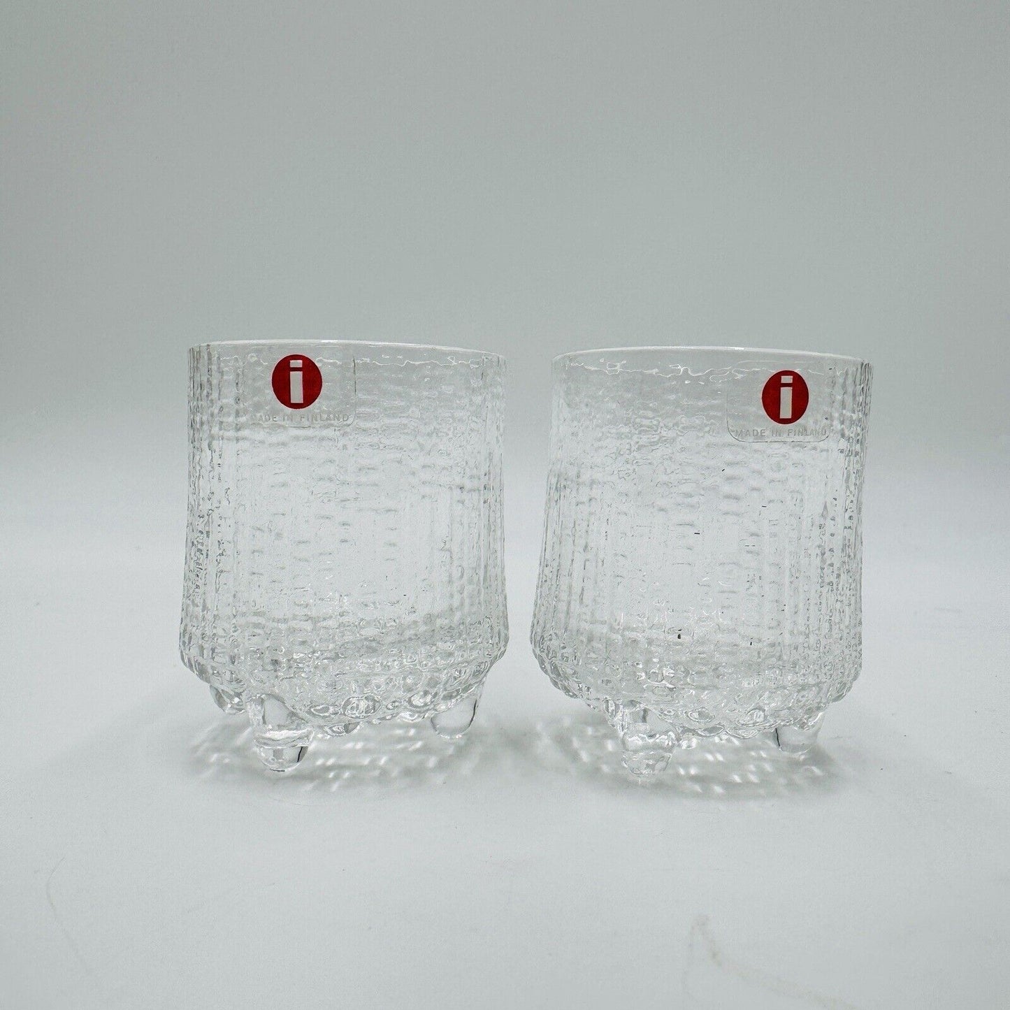 Ittala Finland Ultima Thule Cocktail Shot Glass Set Tapio Wirkkala 2 Pieces