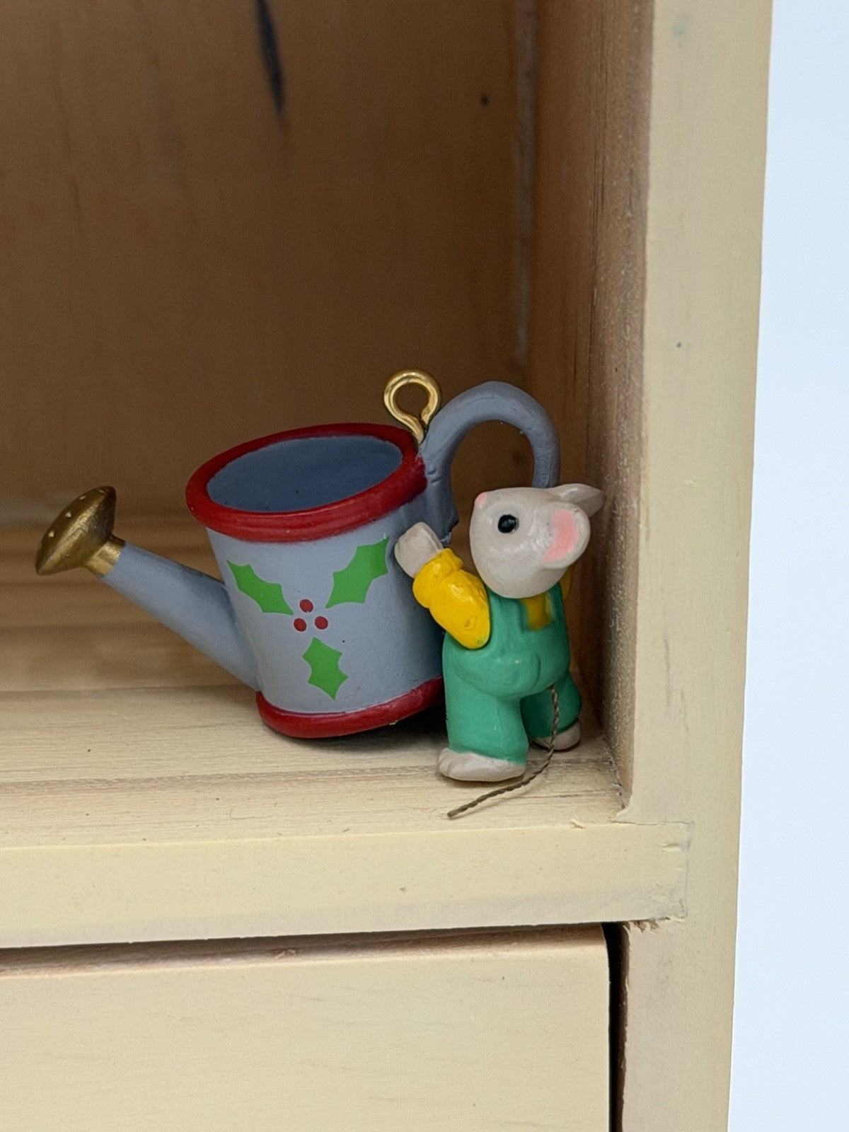 Hallmark 1993 Tiny Green Thumbs Mice Ornaments Miniatures 9 PCs