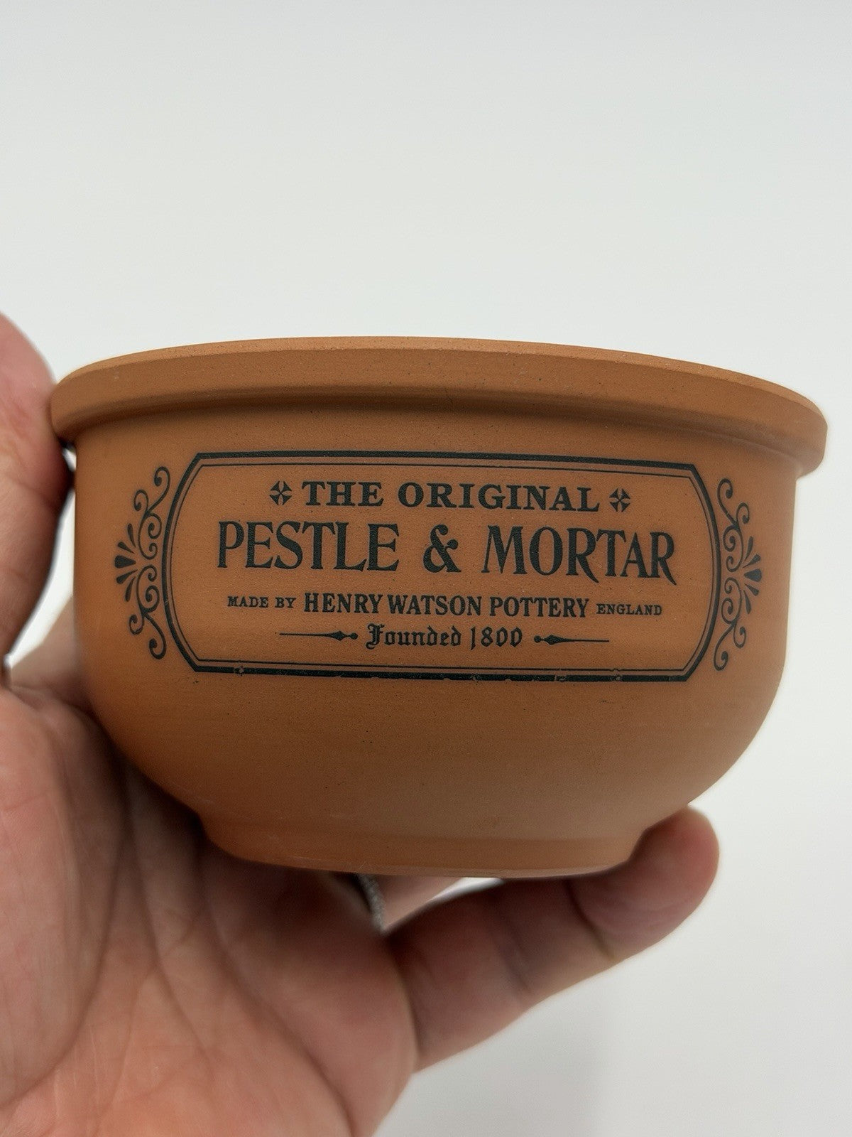 Henry Watson Pottery Suffolk Terracotta Pestle & Mortar Original English Style