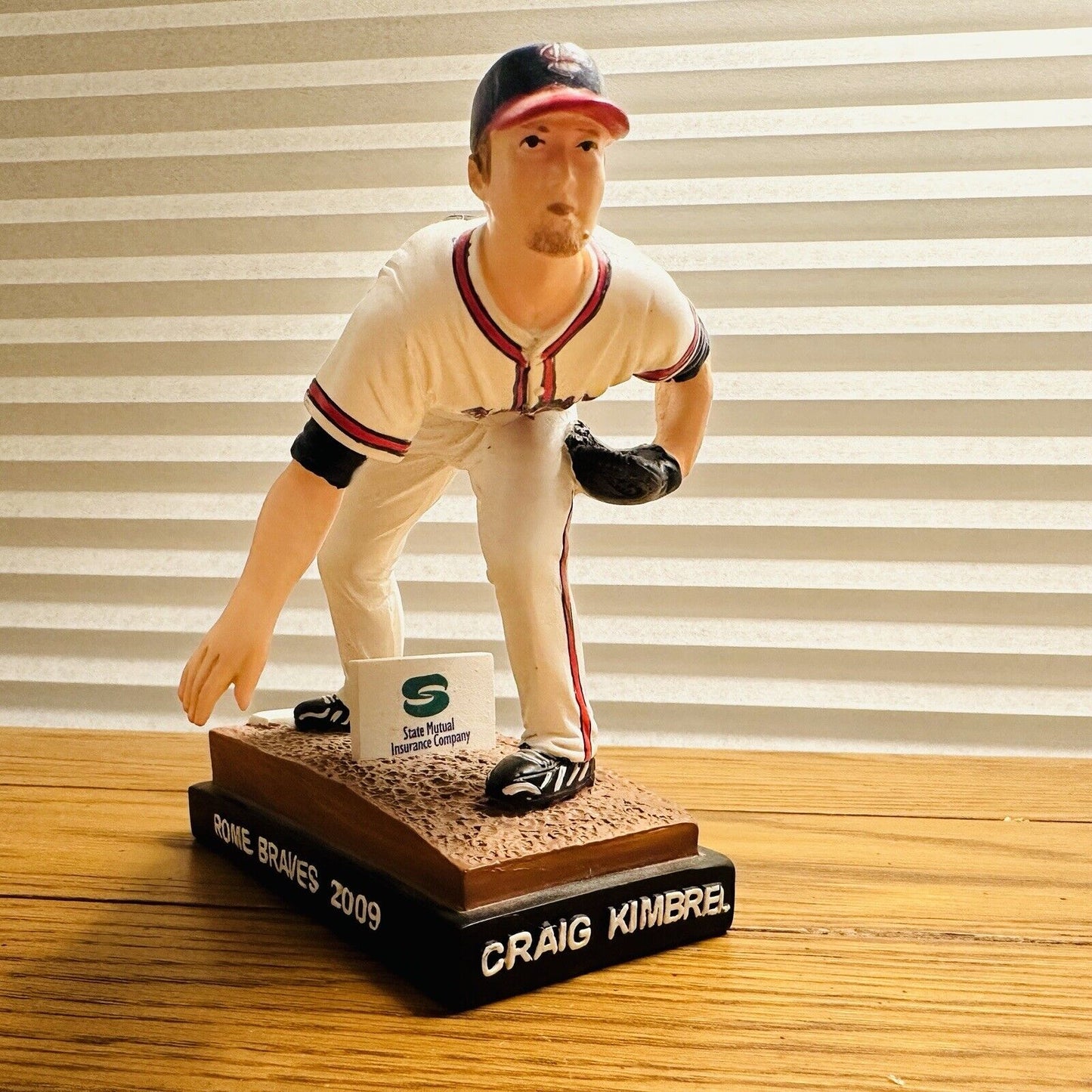 Craig Kimbrel Baseball Bobble Arm Figurine Rome Braves 2009 Rare Collectible