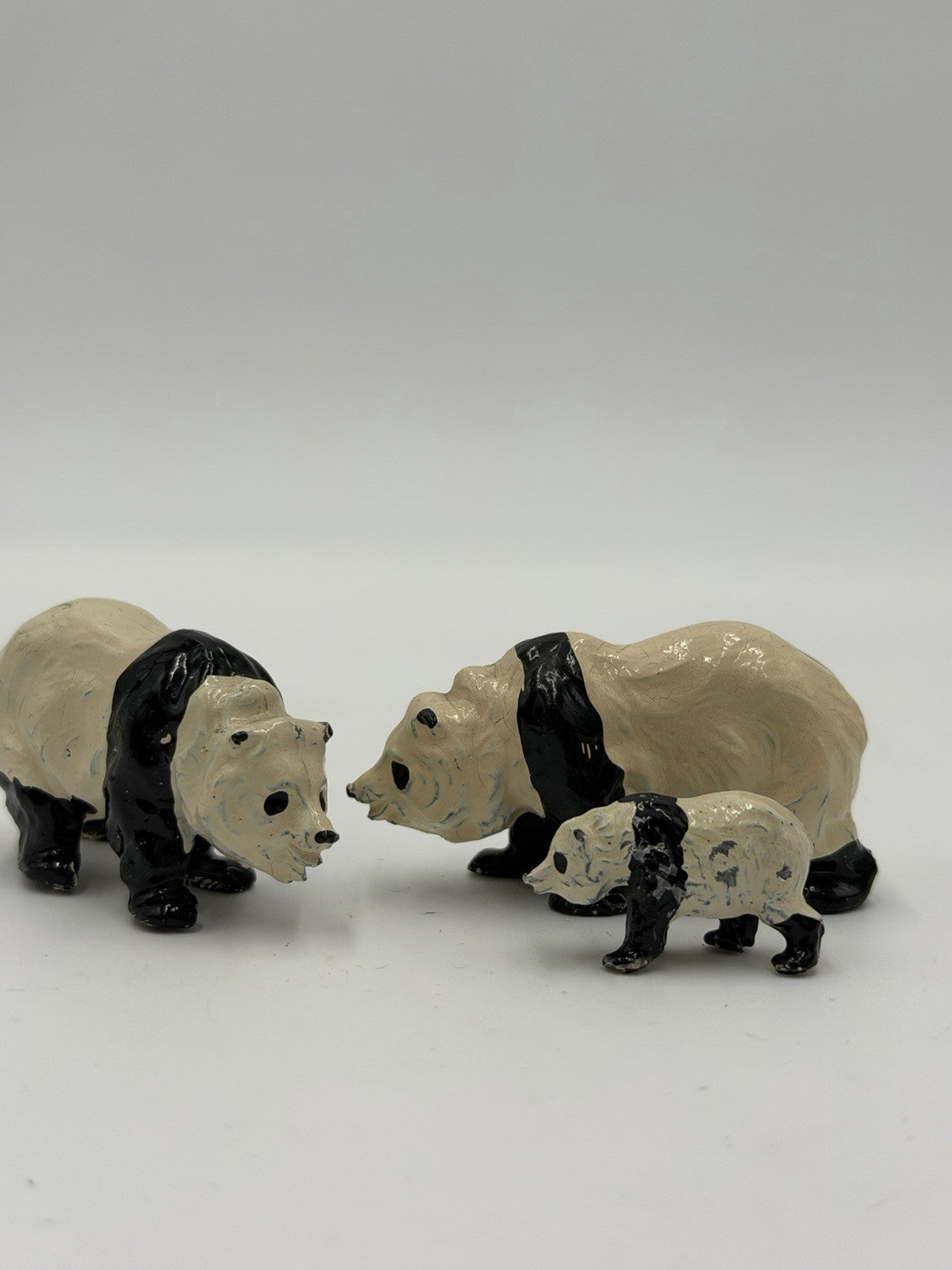 Britains Ltd Lead Metal Zoological Series No. 9011 Panda Bears England Figurines