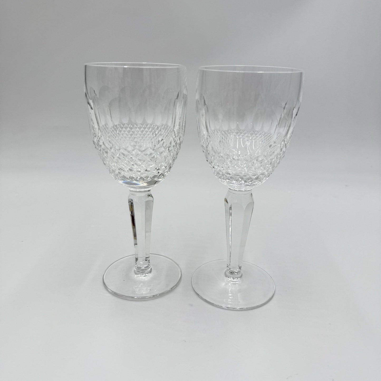 Waterford Crystal Colleen Claret Wine Tall Stem 6 1/2" Set Of 2