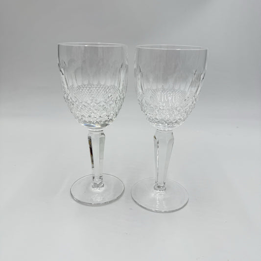 Waterford Crystal Colleen Claret Wine Tall Stem 6 1/2" Set Of 2