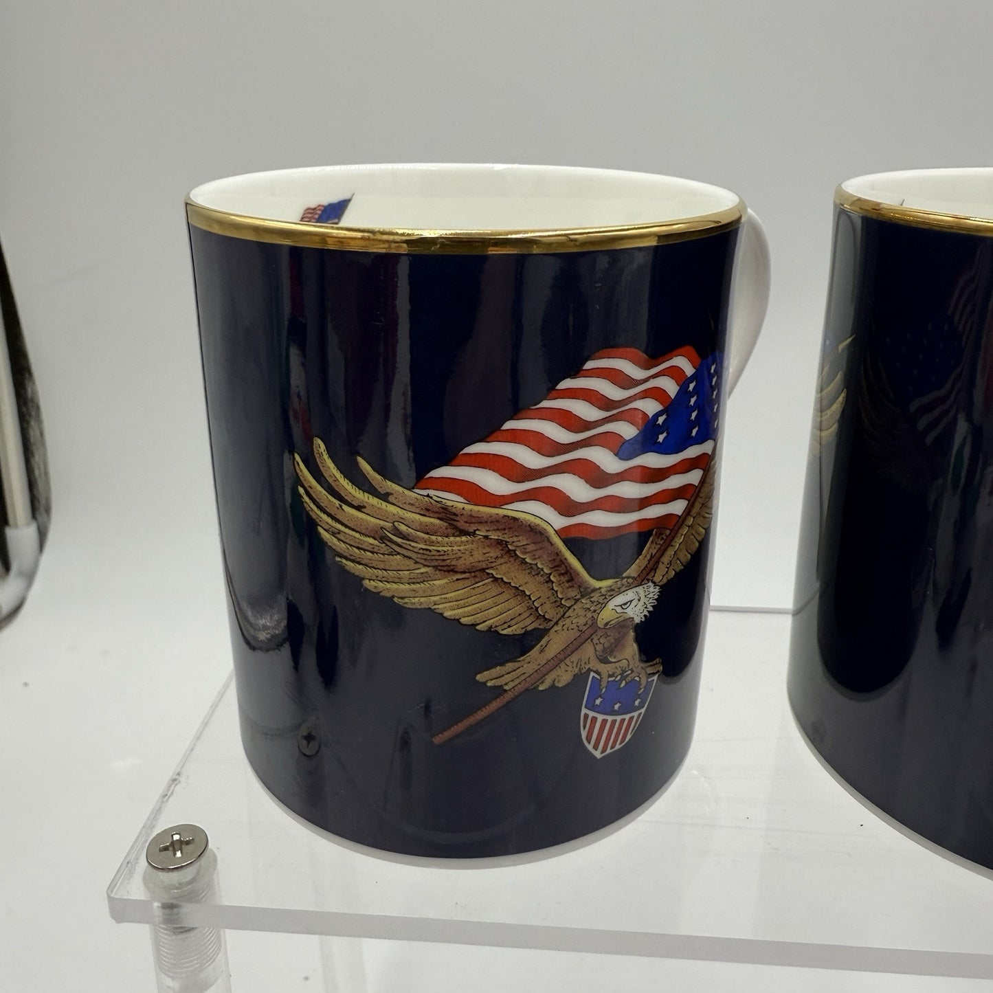 Halcyon days The Star Spangled flag 3 Mug memory George Fritzinger Bone England