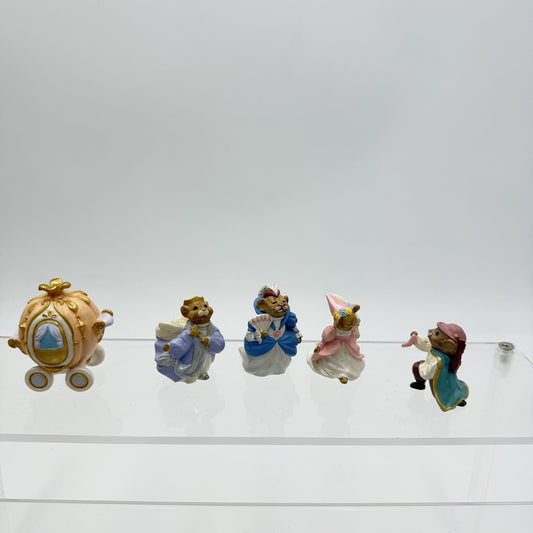 Hallmark Cards 1994 Cinderella Mice Figurines Miniature Set Disney