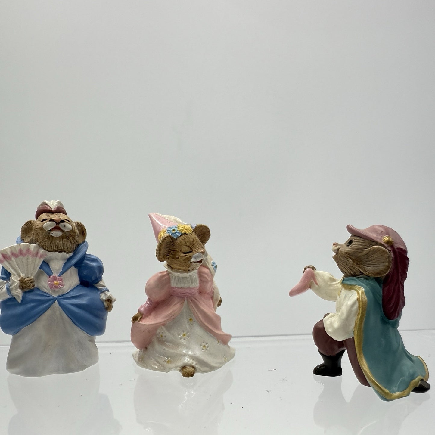 Hallmark Cards 1994 Cinderella Mice Figurines Miniature Set Disney