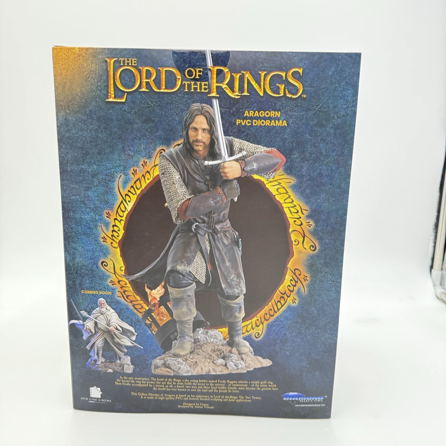 Aragorn Lord of the Rings PVC Gallery Diorama Diamond Select Toys (SEALED)