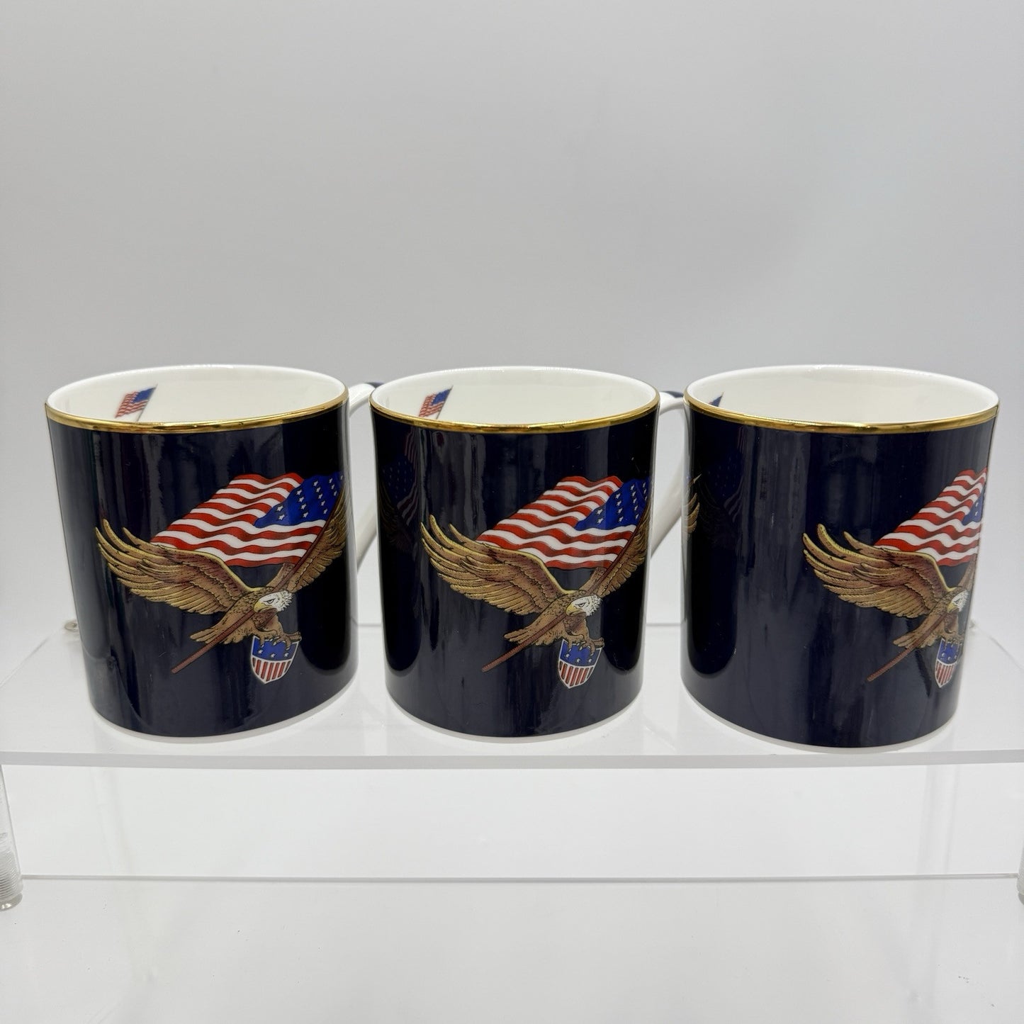 Halcyon days The Star Spangled flag 3 Mug memory George Fritzinger Bone England