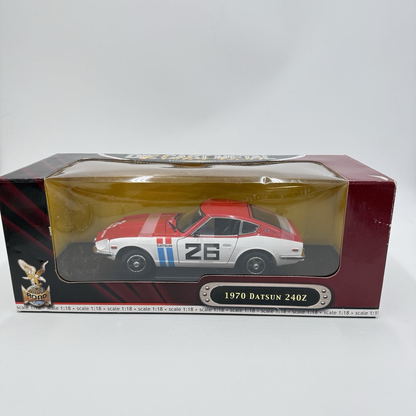 1970 Diecast Deluxe Edition DATSUN 240Z SCCA #26 Scale 1:18 In Box Detailed