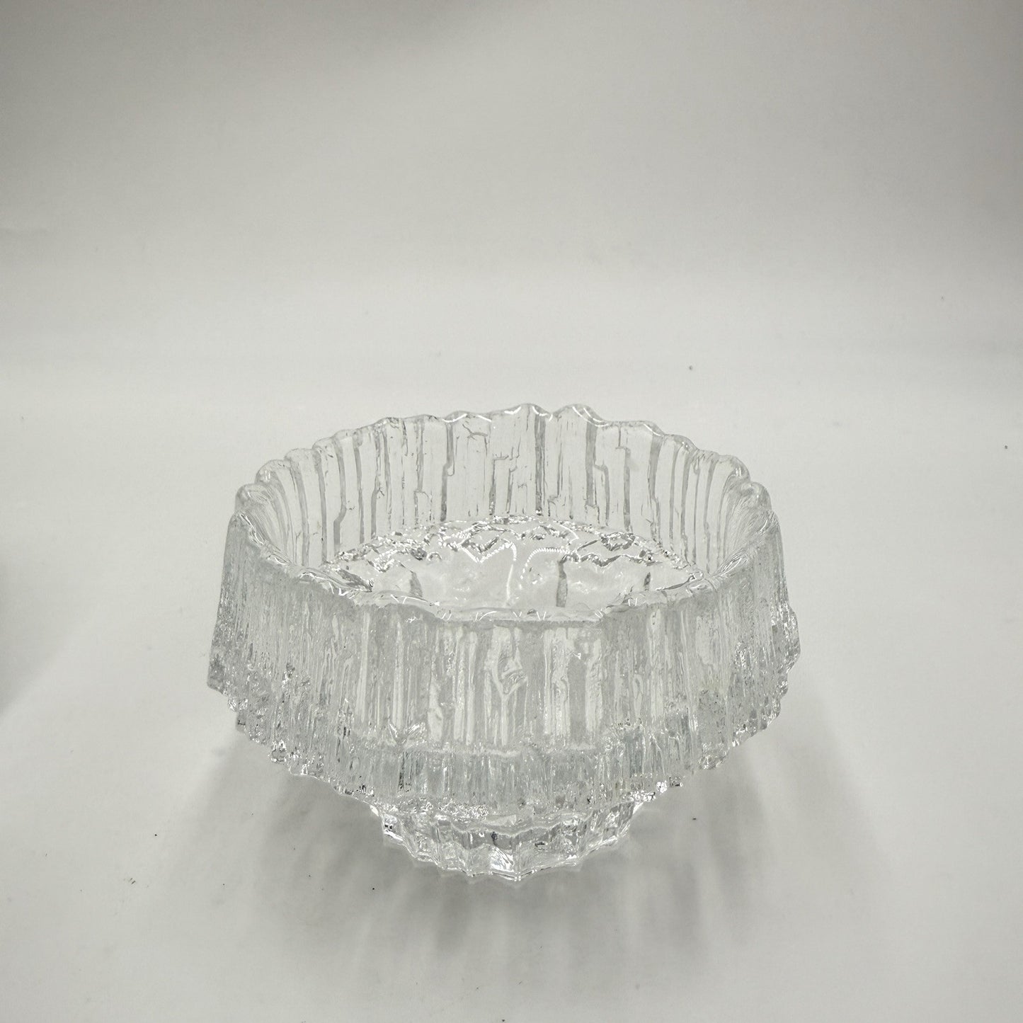 Iittala Ultima Thule Footed Glass Serving Bowl Tapio Wirkkala Finland /Tea Light