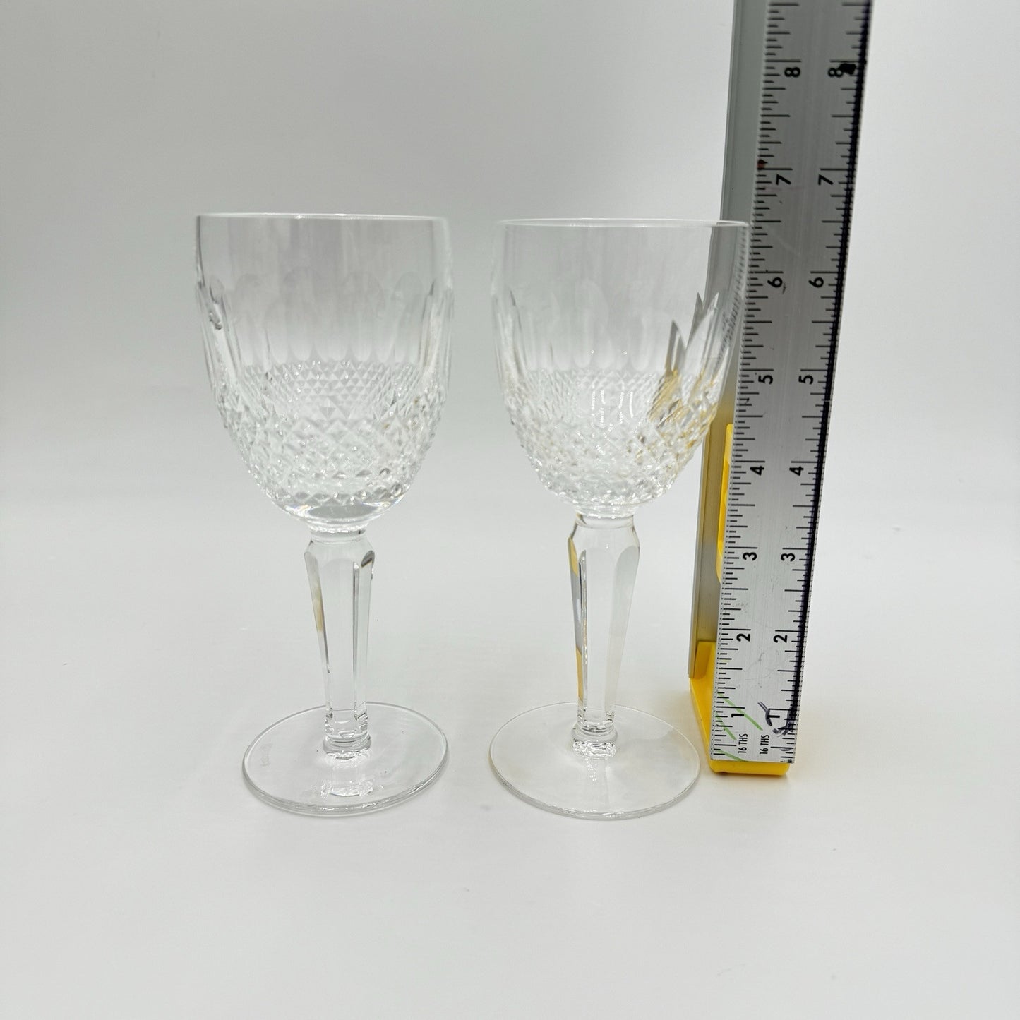 Waterford Crystal Colleen Claret Wine Tall Stem 6 1/2" Set Of 2