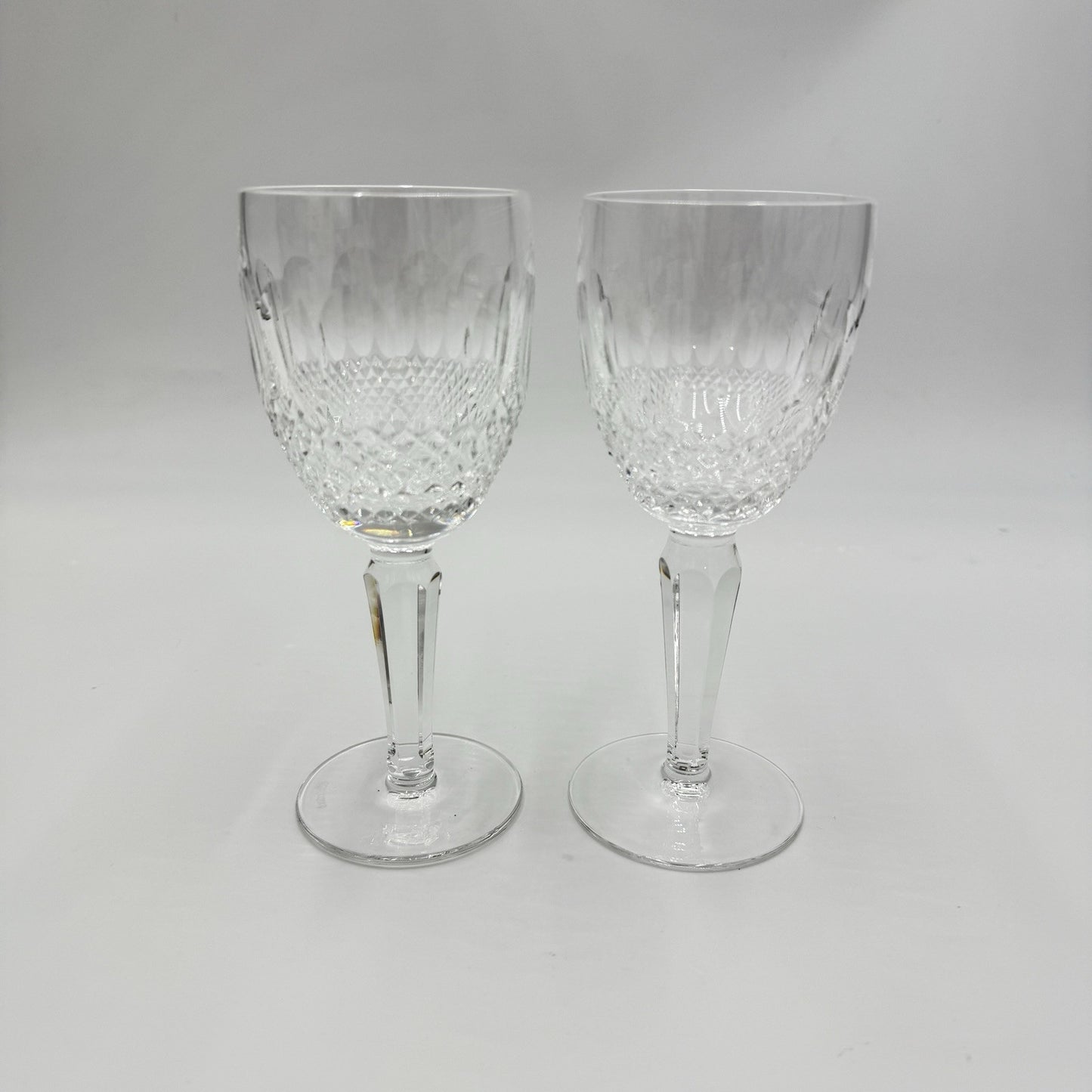 Waterford Crystal Colleen Claret Wine Tall Stem 6 1/2" Set Of 2