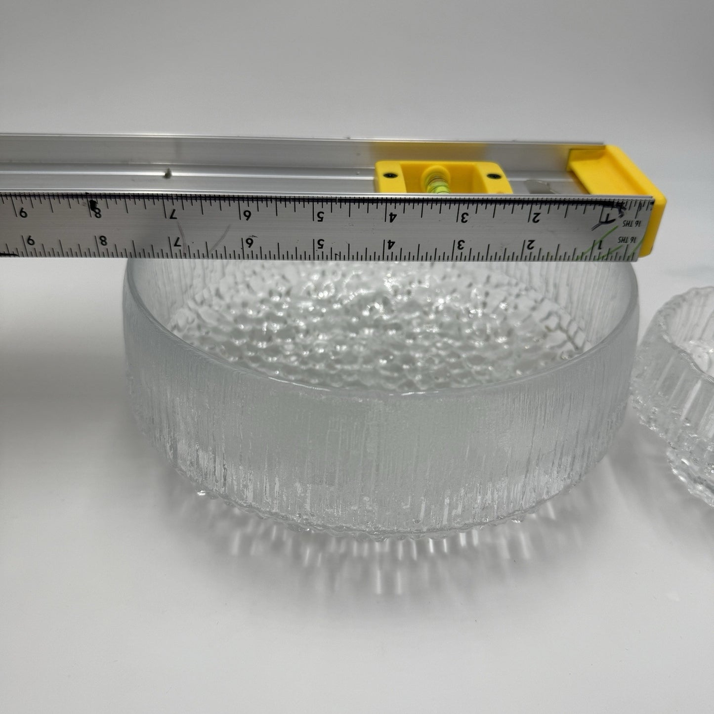 Iittala Ultima Thule Footed Glass Serving Bowl Tapio Wirkkala Finland /Tea Light