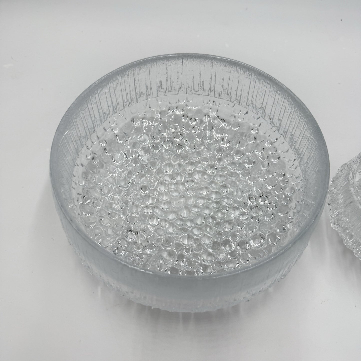 Iittala Ultima Thule Footed Glass Serving Bowl Tapio Wirkkala Finland /Tea Light