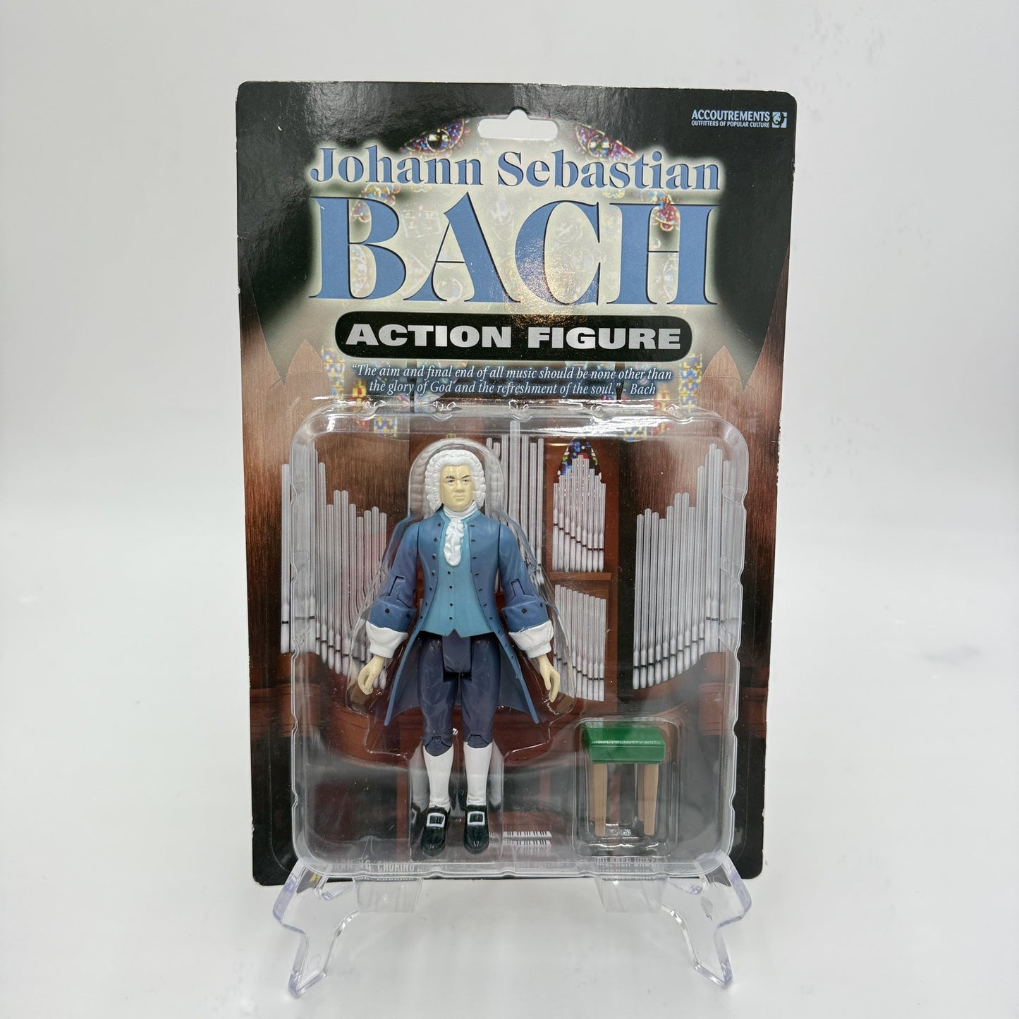 Accoutrements Johann Sebastian Bach Action Figure w/Stool 5.5" Composer Sealed