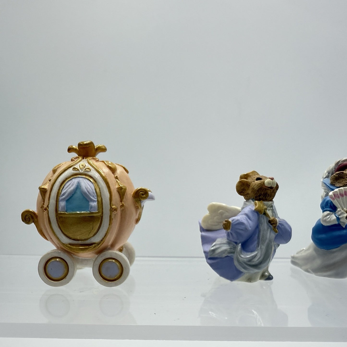 Hallmark Cards 1994 Cinderella Mice Figurines Miniature Set Disney