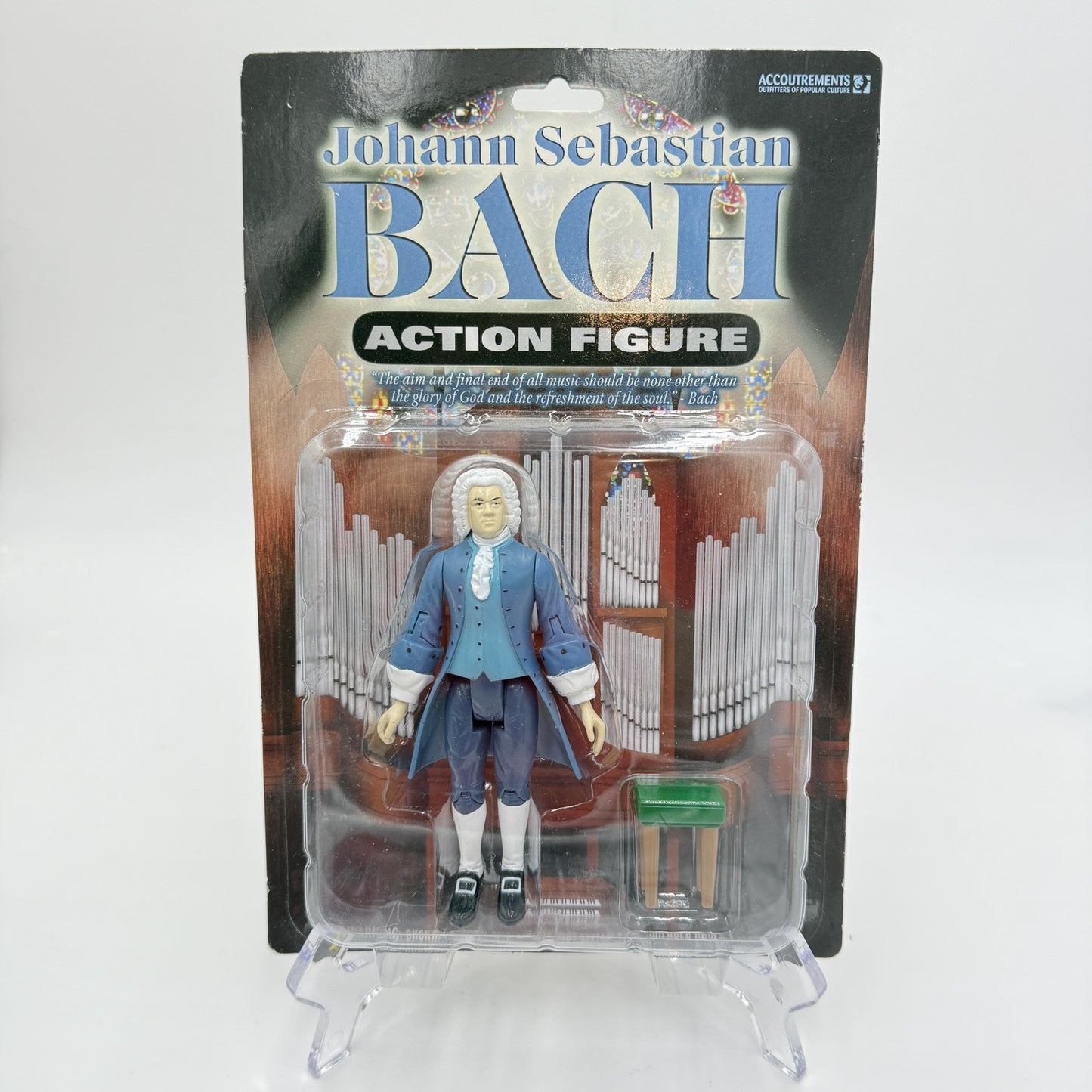 Accoutrements Johann Sebastian Bach Action Figure w/Stool 5.5" Composer Sealed