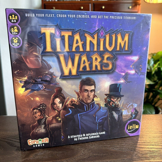 Iello Titanium Wars Board Game Limbo Sci Fi Cards 3-4 Players Euphoria Fun