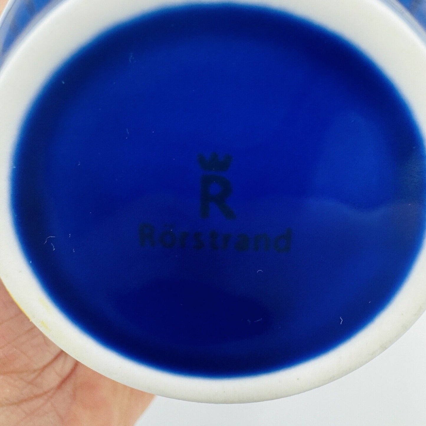 Vintage Rostrand Swedish Grace Ocean Sea cobalt Blue porcelain cup replacement