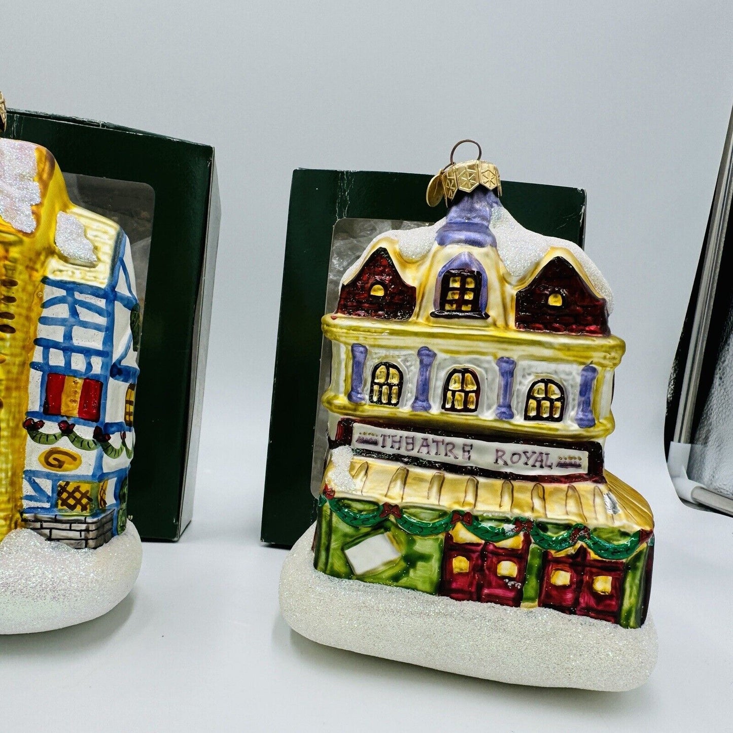 Department 56 Night Before Christmas Dickens Village Glass Ornaments