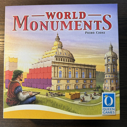 Queen Games WORLD MONUMENTS Piero Cioni 2016 Big Wooden Piece 2-4 Players Fun