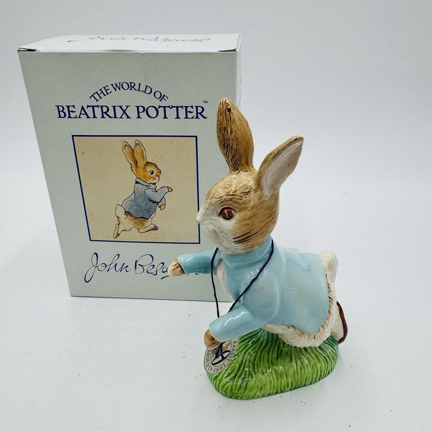 Vintage John Beswick Peter Rabbit 6.5” Porcelain 100 Figurine