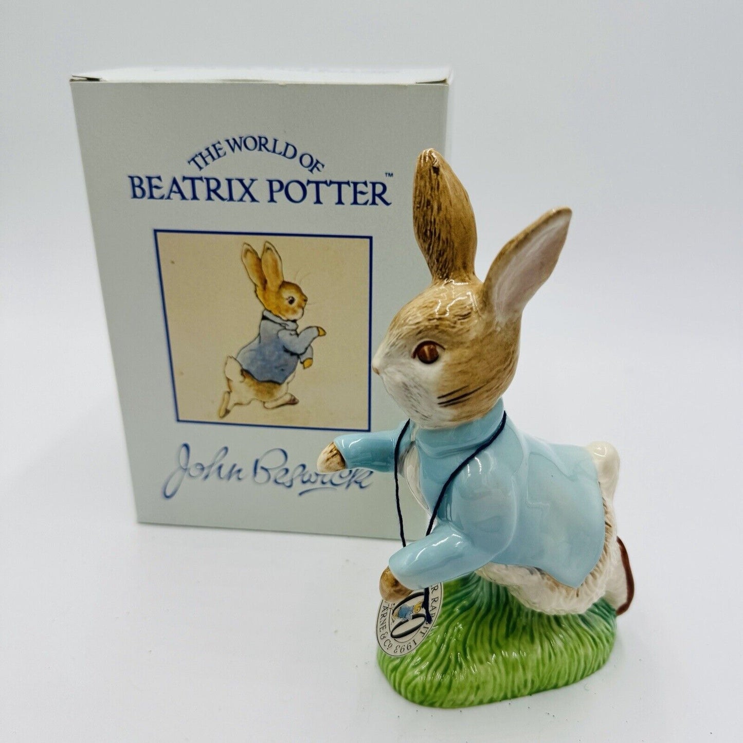 Vintage John Beswick Peter Rabbit 6.5” Porcelain 100 Figurine