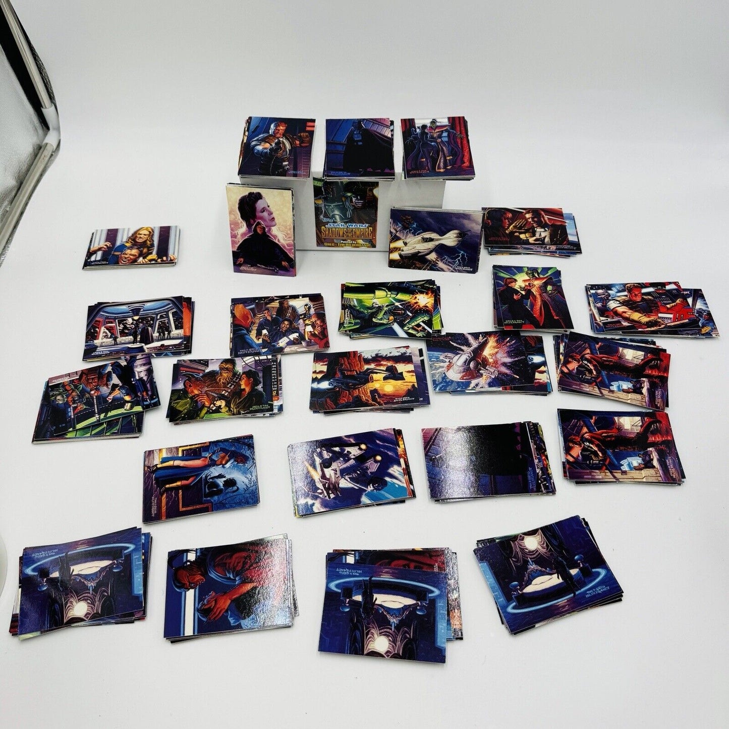 Huge Star Wars Galaxy Shadows Of The Empire Trading Card Lot 225 Cards