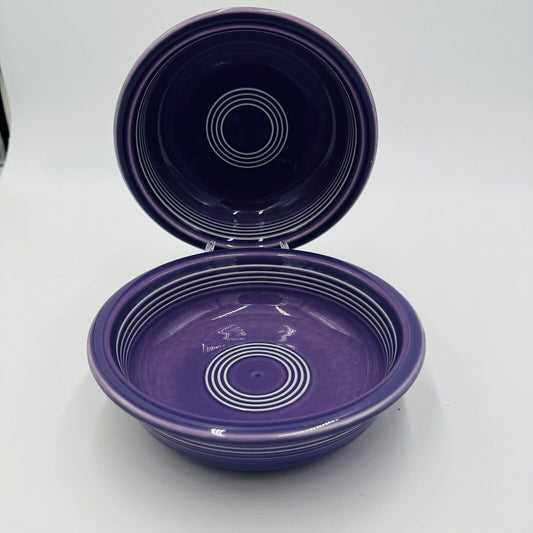 Fiestaware Plum Soup Cereal Bowl Set Vintage Limited Edition 1993 1995 Rare